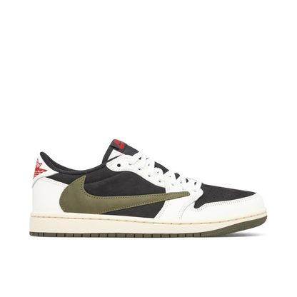 AIR JORDAN 1 LOW TRAVIS SCOTT OLIVE (W) UK6 (USED)