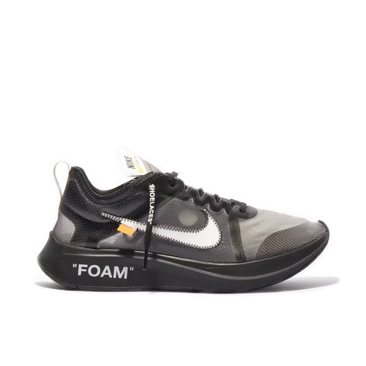 OFF WHITE X NIKE ZOOMFLY BLACK UK8.5 (USED)