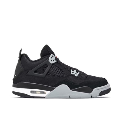 AIR JORDAN 4 BLACK CANVAS (GS) UK5 (USED)