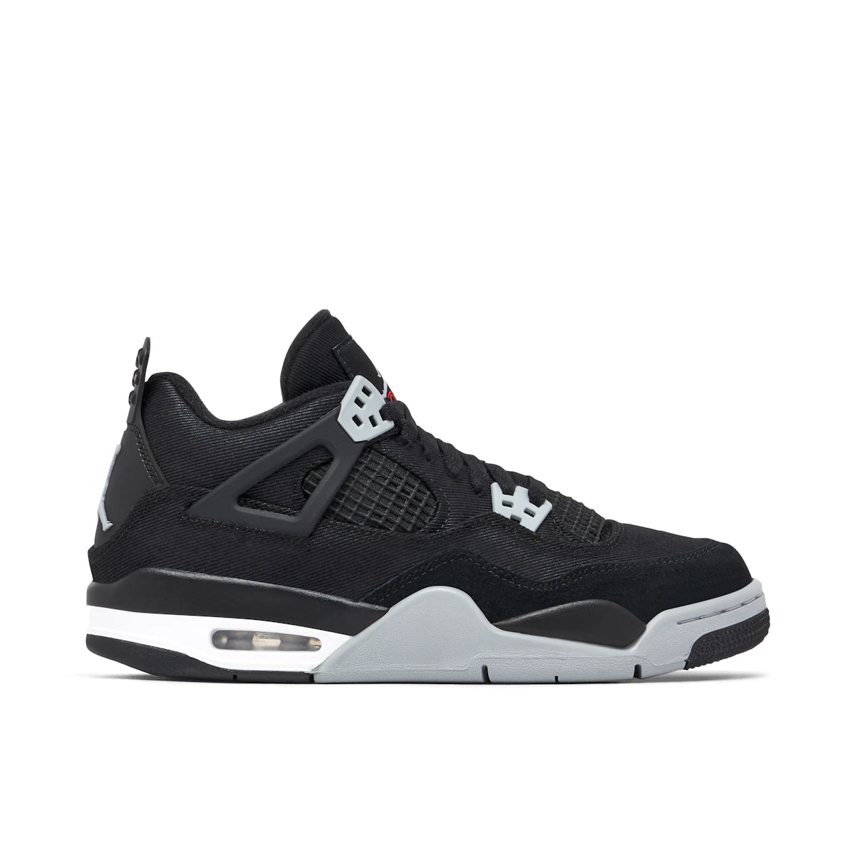 AIR JORDAN 4 BLACK CANVAS UK8 (USED)