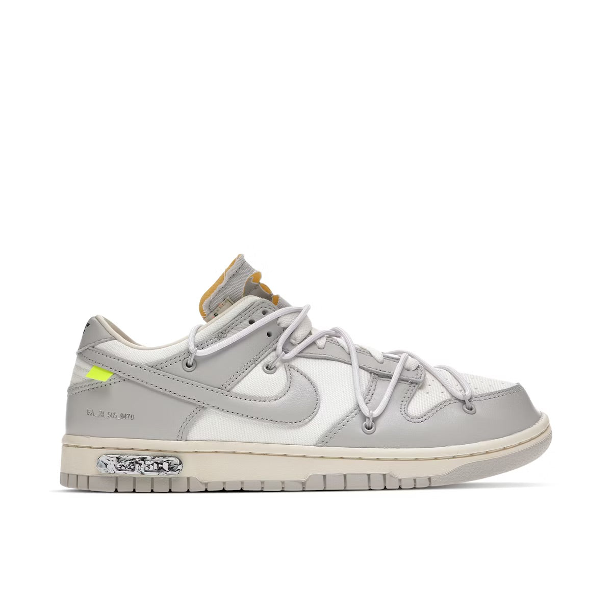 OFF WHITE X NIKE DUNK LOW LOT 49 UK8 (USED)