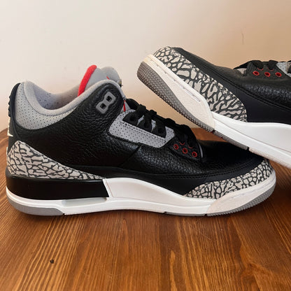 AIR JORDAN 3 BLACK CEMENT UK9.5 (USED)