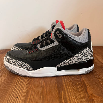 AIR JORDAN 3 BLACK CEMENT UK9.5 (USED)