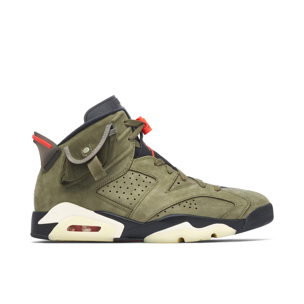 AIR JORDAN 6 TRAVIS SCOTT OLIVE (GS) UK6 (USED)