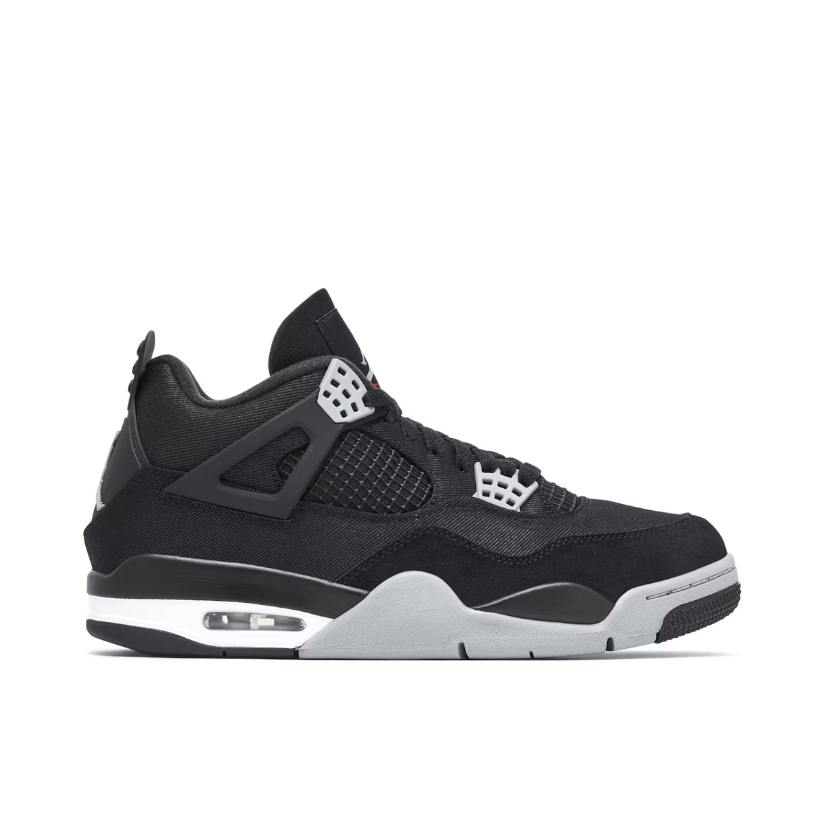 AIR JORDAN 4 BLACK CANVAS UK5.5 (USED)