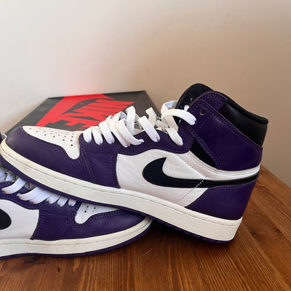 AIR JORDAN 1 HIGH COURT PURPLE UK8 (USED)