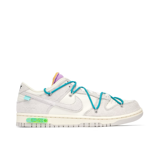 OFF-WHITE X NIKE DUNK LOW LOT 36 UK8 (USED)