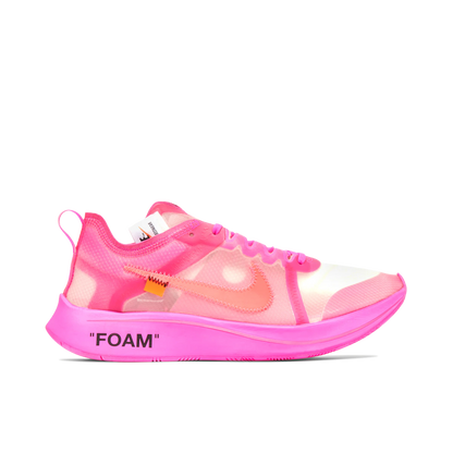 OFF WHITE X NIKE AIR ZOOM FLY PINK UK7.5 (USED)