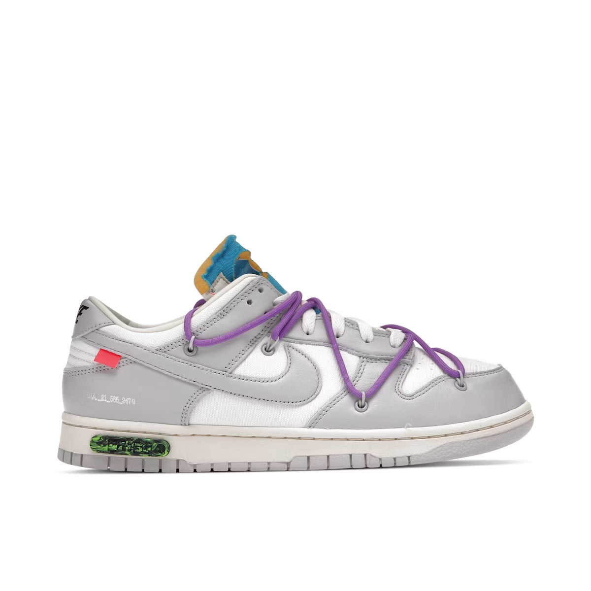 OFF-WHITE X NIKE DUNK LOW LOT 47 UK7.5 (USED)