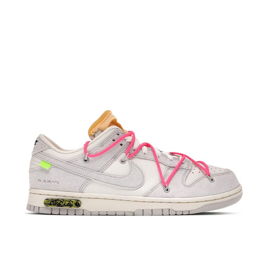 OFF WHITE X NIKE DUNK LOW LOT 17 UK8 (USED)