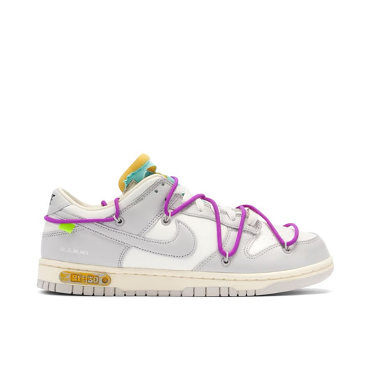 OFF WHITE X NIKE DUNK LOW LOT 21 UK8.5 (USED)