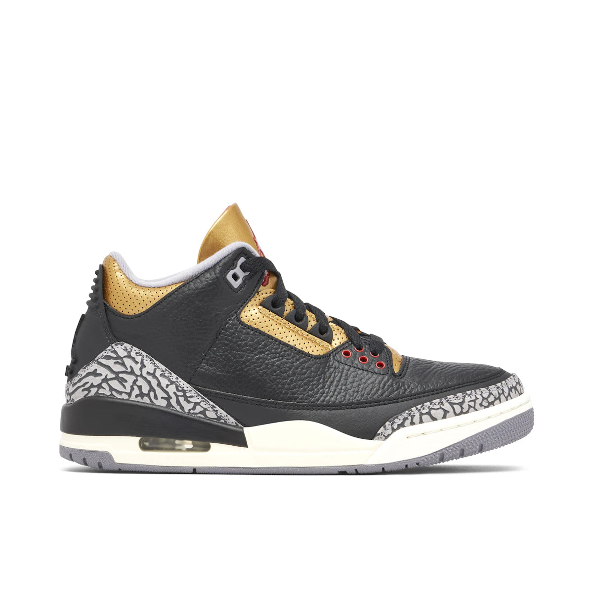 AIR JORDAN 3 BLACK CEMENT GOLD (W) UK6 (USED)