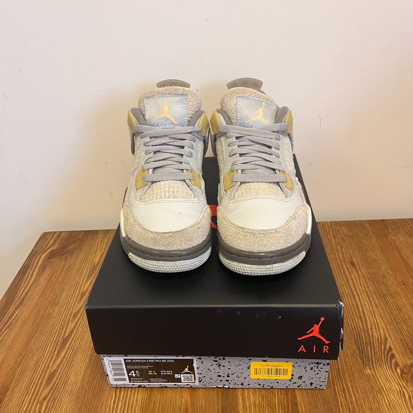 AIR JORDAN 4 CRAFT PHOTON DUST (GS) UK4 (USED)