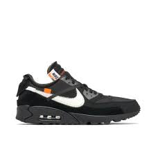 OFF WHITE X AIR MAX 90 BLACK UK10 (USED)