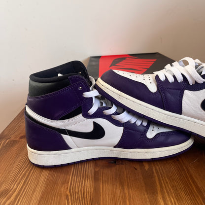 AIR JORDAN 1 HIGH COURT PURPLE UK8 (USED)