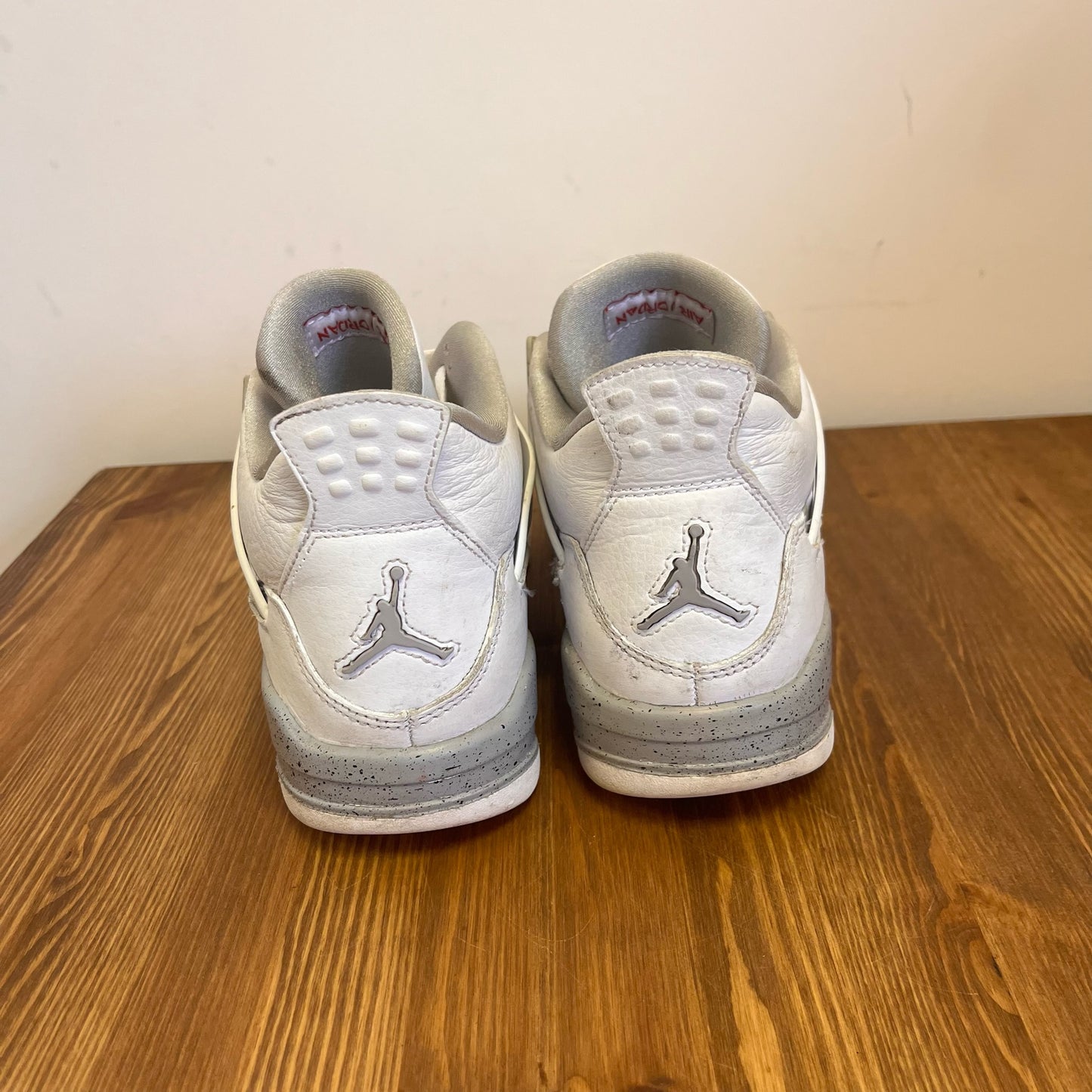 AIR JORDAN 4 WHITE OREO (GS) UK6 (USED)