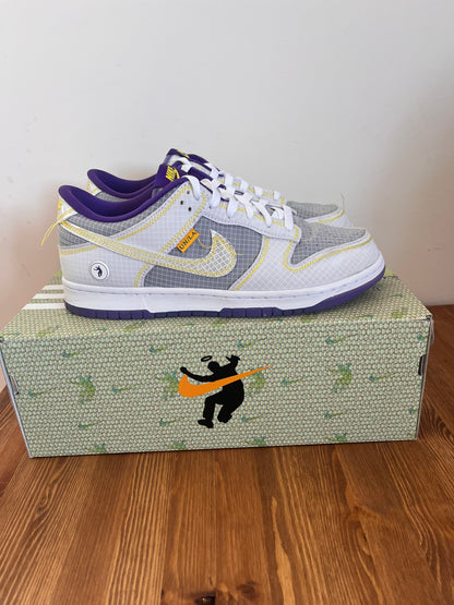 NIKE DUNK LOW UNION COURT PURPLE UK8 (USED)