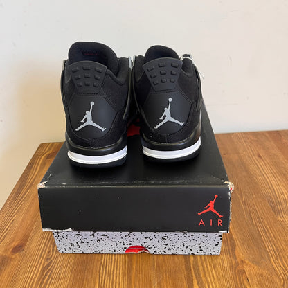 AIR JORDAN 4 BLACK CANVAS (GS) UK4.5 (NEW)