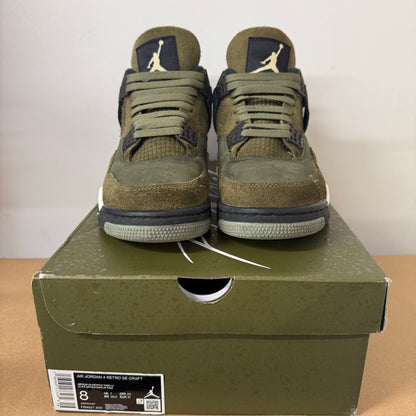 AIR JORDAN 4 CRAFT OLIVE UK7 (USED)