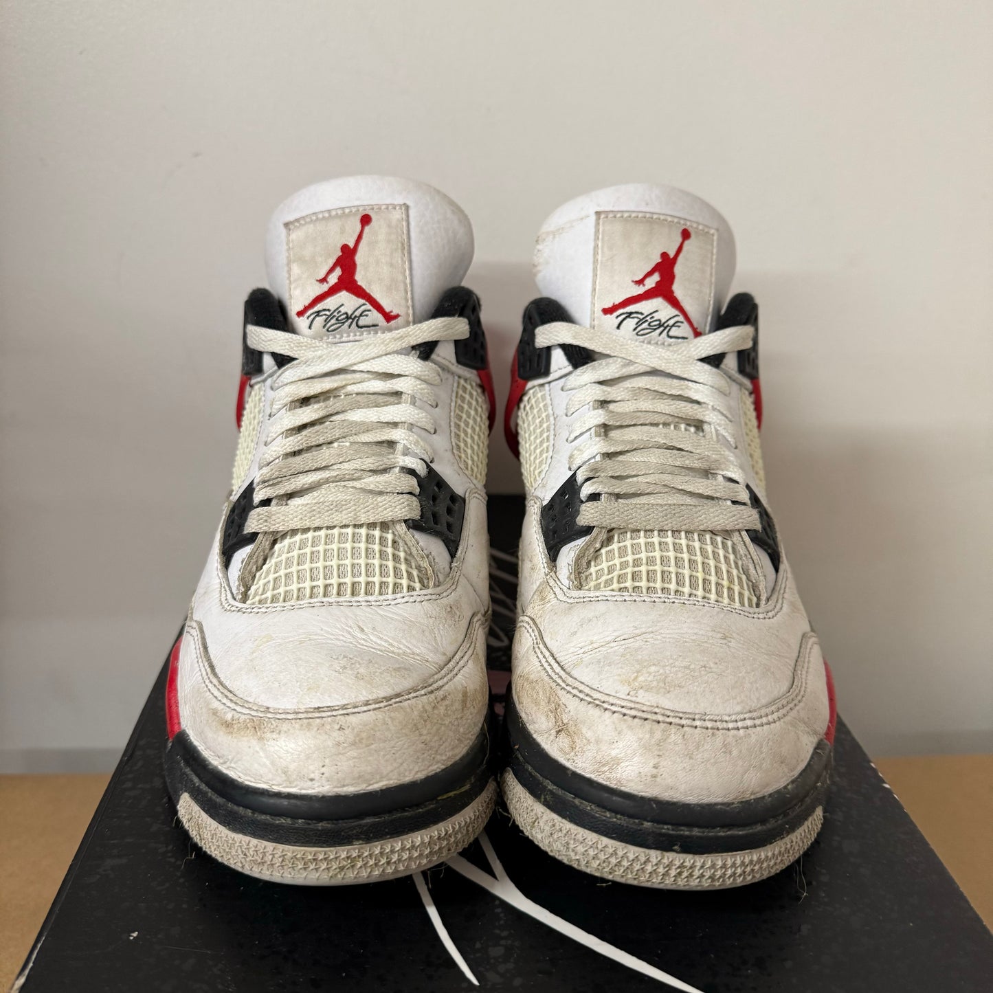 AIR JORDAN 4 RED CEMENT UK7.5 (USED)