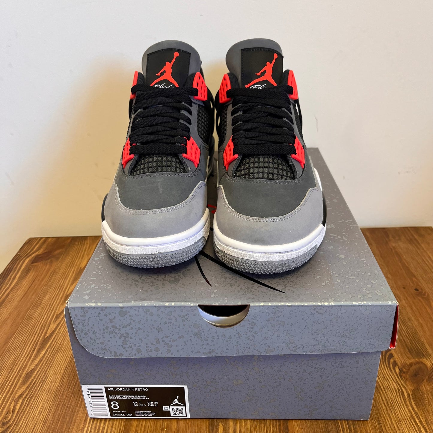 AIR JORDAN 4 INFRARED UK7 (USED)