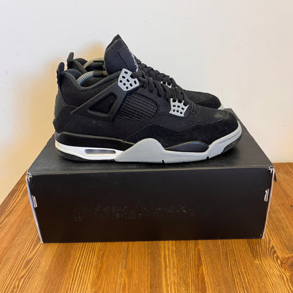 AIR JORDAN 4 BLACK CANVAS UK7 (USED)