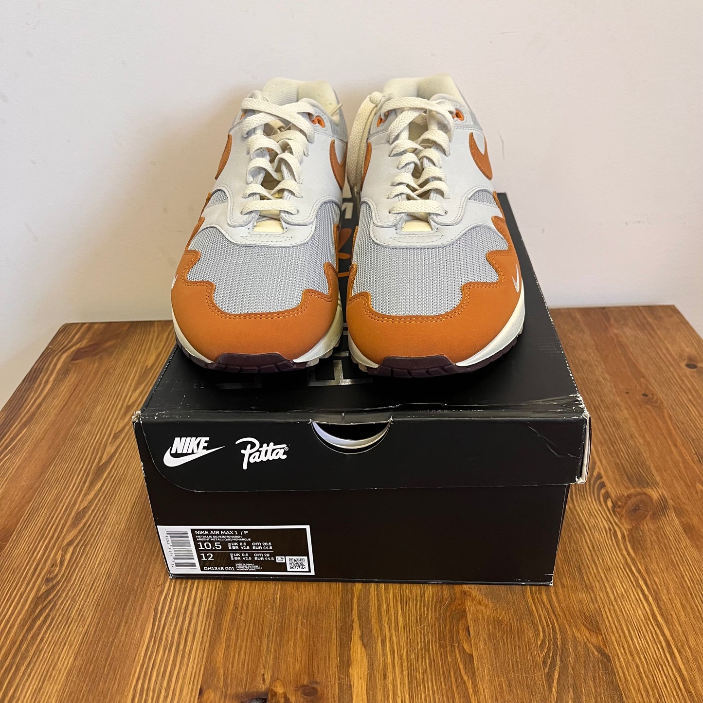 NIKE AIR MAX 1 PATTA MONARCH UK9.5 (NEW)