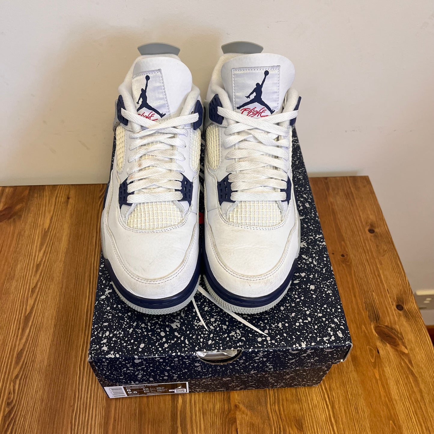 AIR JORDAN 4 MIDNIGHT NAVY UK7 (USED)