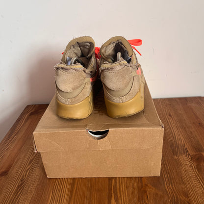 OFF-WHITE X NIKE AIR MAX 90 DESERT ORE UK6.5 (USED)