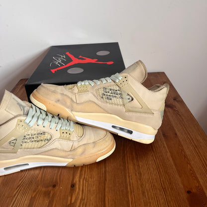 OFF-WHITE X AIR JORDAN 4 SAIL (W) UK9.5 (USED)