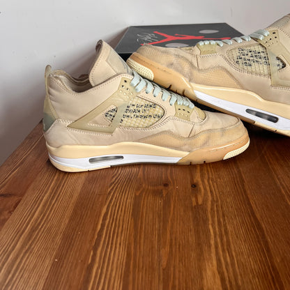 OFF-WHITE X AIR JORDAN 4 SAIL (W) UK9.5 (USED)