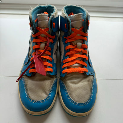 OFF WHITE X AIR JORDAN 1 HIGH UNC UK8.5 (USED)