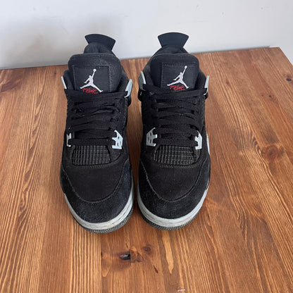 AIR JORDAN 4 BLACK CANVAS (GS) UK6 (USED)