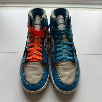 OFF WHITE X AIR JORDAN 1 HIGH UNC UK6 (USED)