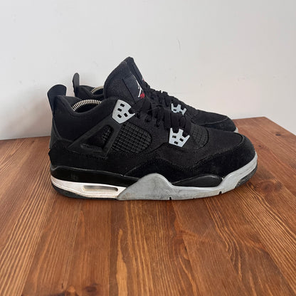 AIR JORDAN 4 BLACK CANVAS (GS) UK6 (USED)