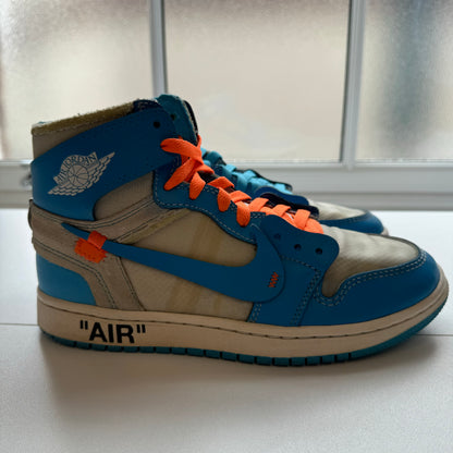 OFF WHITE X AIR JORDAN 1 HIGH UNC UK6 (USED)