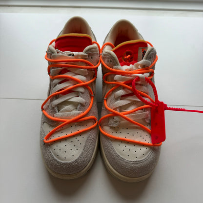 OFF WHITE X NIKE DUNK LOW LOT 31 UK9 (USED)