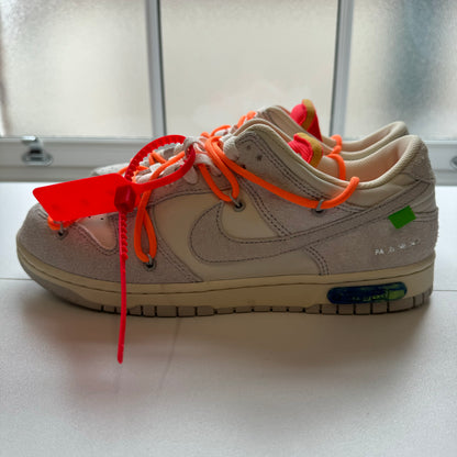 OFF WHITE X NIKE DUNK LOW LOT 31 UK9 (USED)