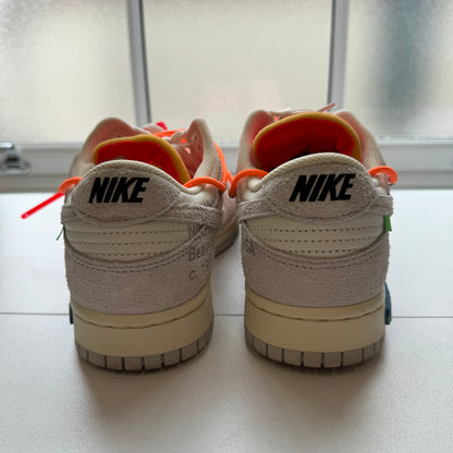 OFF WHITE X NIKE DUNK LOW LOT 31 UK9 (USED)