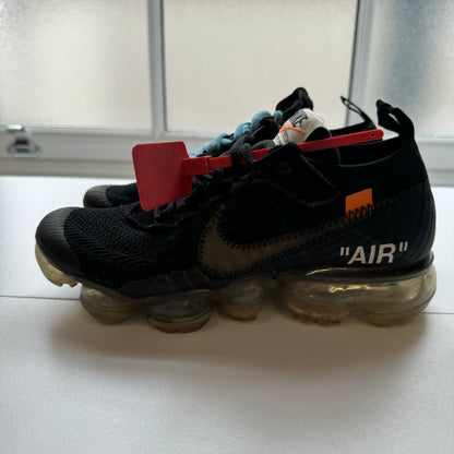 OFF WHITE X NIKE AIR VAPORMAX BLACK 2.0 UK3.5 (USED)