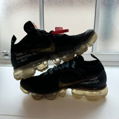 OFF WHITE X NIKE AIR VAPORMAX BLACK 2.0 UK3.5 (USED)