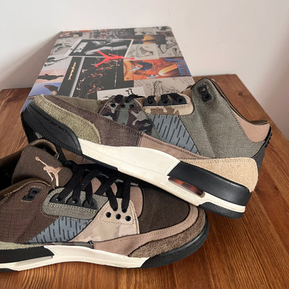 AIR JORDAN 3 PATCHWORK CAMO UK9.5 (USED)