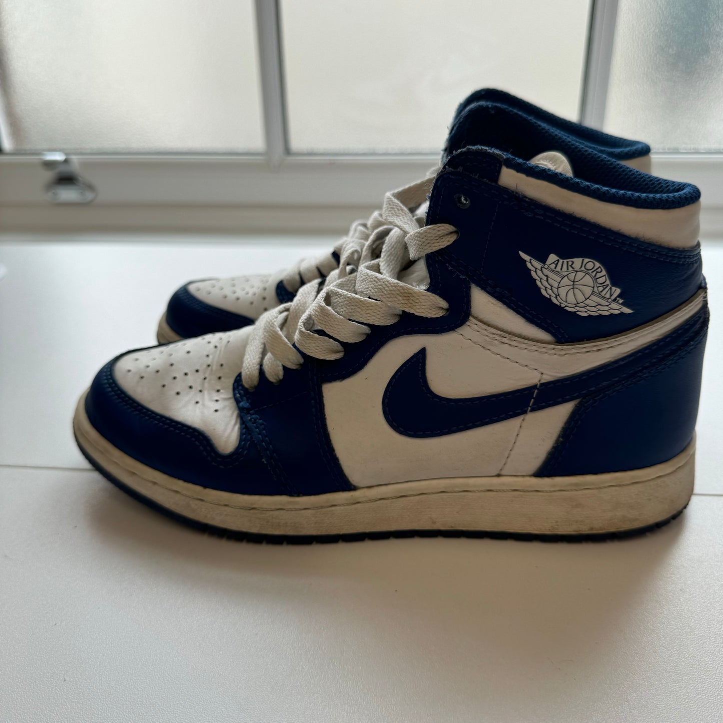 AIR JORDAN 1 STORM BLUE (GS) UK4 (USED)