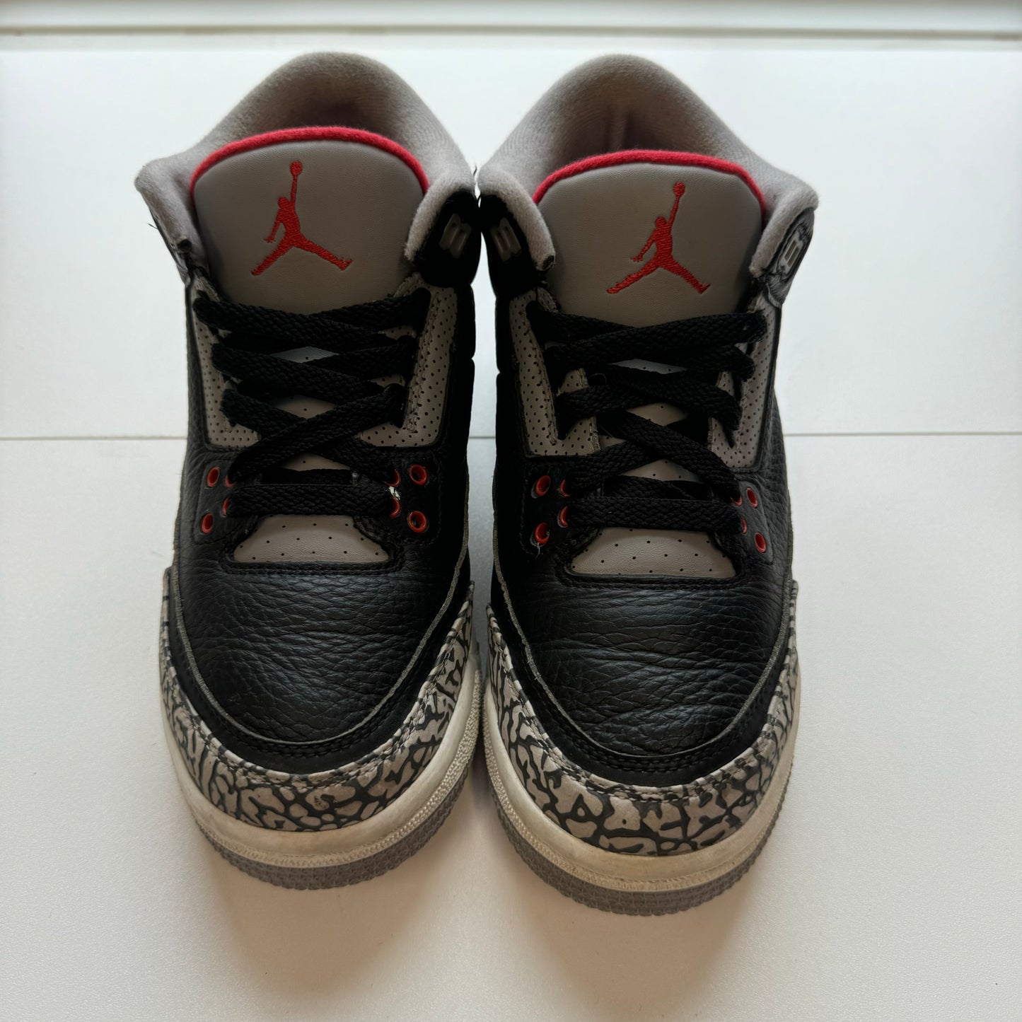 AIR JORDAN 3 BLACK CEMENT (GS) UK5 (USED)