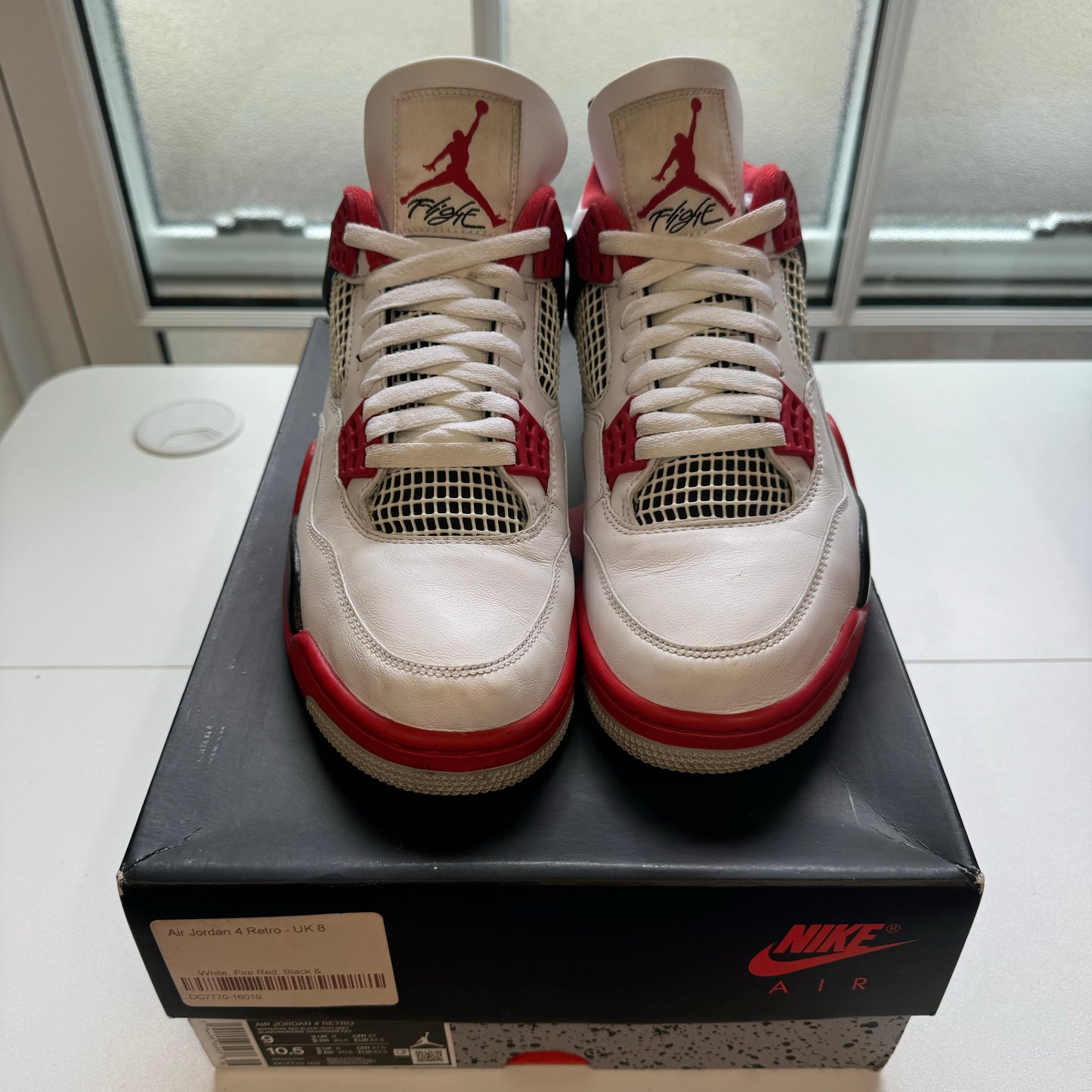 AIR JORDAN 4 FIRE RED 2020 UK8 (USED)