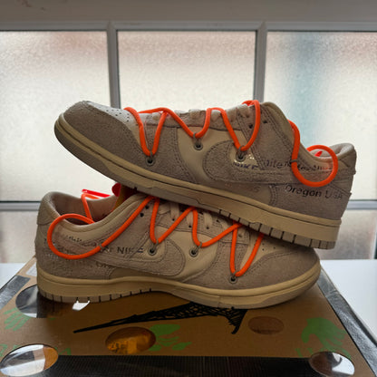 OFF WHITE X NIKE DUNK LOW LOT 31 UK7 (USED)