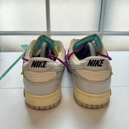 OFF WHITE X NIKE DUNK LOW LOT 21 UK8.5 (USED)