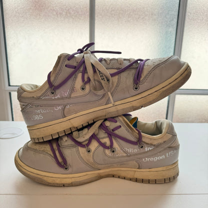 OFF-WHITE X NIKE DUNK LOW LOT 47 UK7.5 (USED)