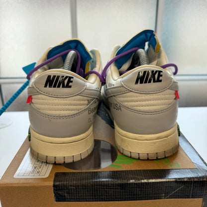 OFF WHITE X NIKE DUNK LOW LOT 47 UK7.5 (USED)