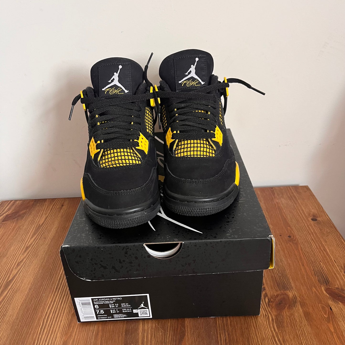 AIR JORDAN 4 YELLOW THUNDER (GS) UK5.5 (USED)